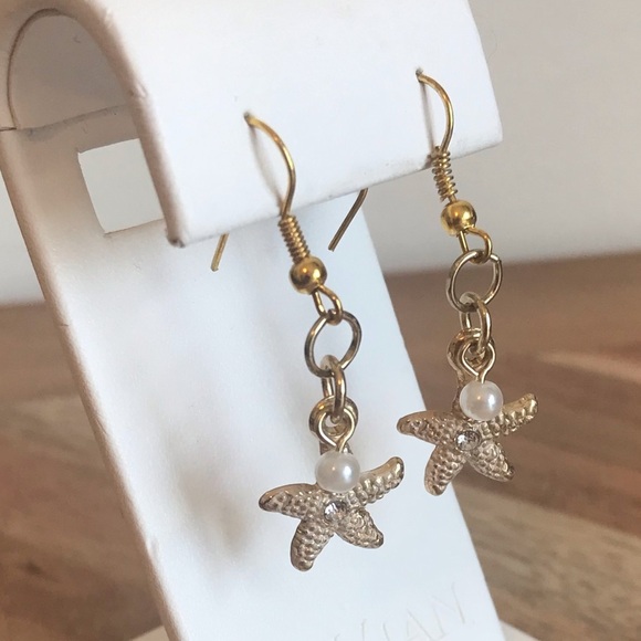 Starfish Dangle Earrings - Picture 1 of 3